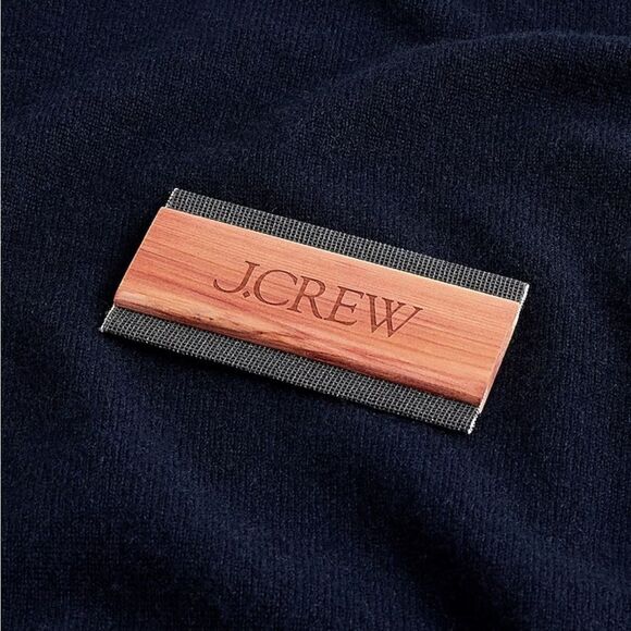 J CREW Cashmere collared sweater-polo in dark navy blue - Picture 6 of 8